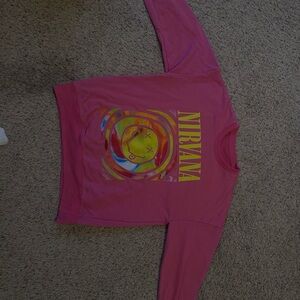 Pink Nirvana Graphic Sweatshirt